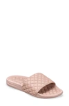 Apl Athletic Propulsion Labs Lusso Quilted Slide Sandal In Rose Dust