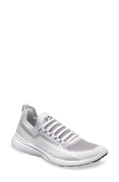 Apl Athletic Propulsion Labs Techloom Breeze Knit Running Shoe In White / Moonscape