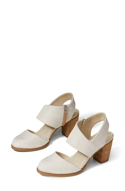 Toms Majorca Block Heel Sandal In Natural