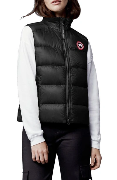 Canada Goose Cypress Quilted Recycled Ripstop Down Vest In Black