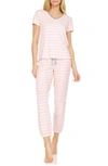 Fn Contemporary Elsa Print Jersey Pajamas In Apricot