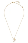 KATE SPADE FRESHWATER PEARL AND STARFISH PENDANT NECKLACE,WBR00364