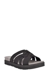 Easy Spirit Star Slide Sandal In Black Synthetic