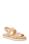 Nisolo Go-to Flatform Slingback Sandal In Desert Rose