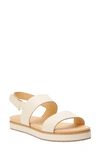Nisolo Go-to Flatform Slingback Sandal In White