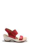 Halsa Footwear Hälsa Chantal Slingback Sandal In Red Leather