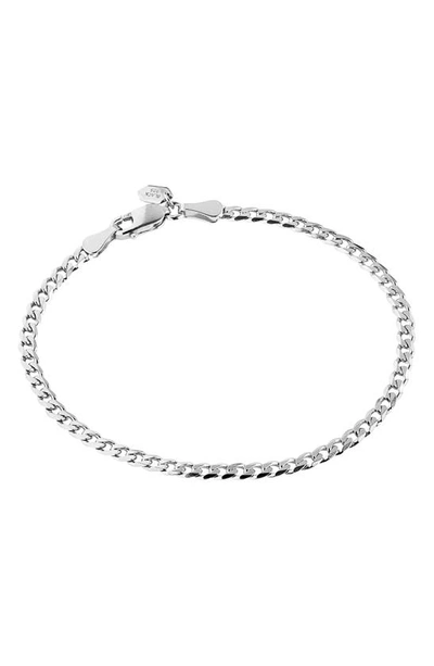 Maria Black Saffi Curb Chain Bracelet In Silver
