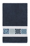 Linum Home Vivian Embellished Bath Towel In Midnight Blue
