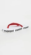 Isabel Marant Tae Logo-print Flip-flops In Red