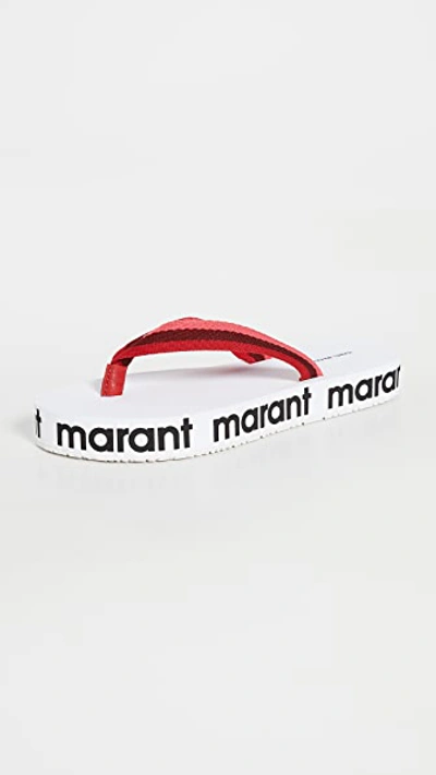 Isabel Marant 红色 Tae 人字拖 In Red