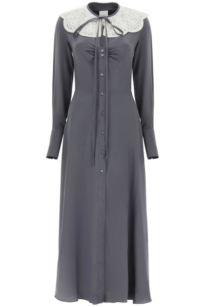 Patou Shirt Dress With Collar In Grey