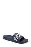 Hugo Boss Boss Boss Slippers With Logo In Blue