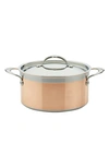 HESTAN COPPERBOND 6-QUART STOCK POT WITH LID,31597