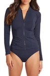 Sea Level Long Sleeve Rashguard Swimsuit In Night Sky