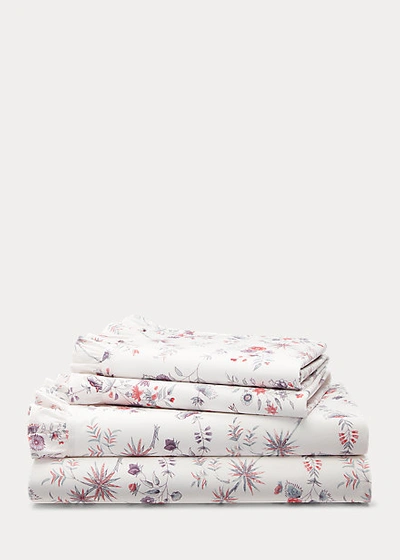 Ralph Lauren Maddie Blossom Sheet Set In Cream Multi