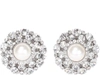 ALESSANDRA RICH ALESSANDRA RICH CRYSTAL EMBELLISHED PEARL EARRINGS