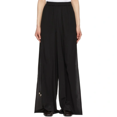 Max Mara Black Silk Boheme Trousers