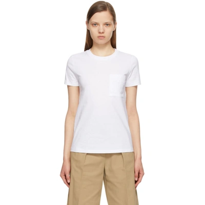 Max Mara Patch Pocket Detail T-shirt In White