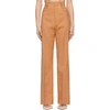 JACQUEMUS ORANGE 'LE PANTALON SAUGE' TROUSERS