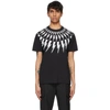 Neil Barrett Thunderbolt-print Crew Neck T-shirt In Black