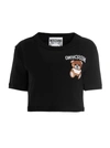 MOSCHINO MOSCHINO INSIDE OUT TEDDY CROPPED T