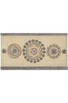 Linum Home Turkish Cotton Geometric Design Bath Towel In Dark Grey