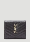 SAINT LAURENT SAINT LAURENT MONOGRAM COMPACT TRI FOLD WALLET