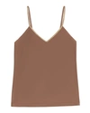 Uwila Warrior Happy Seams Metallic Trim Camisole In Toffee