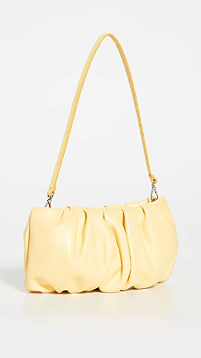 Staud Bean Convertible Leather Clutch Bag In Yellow