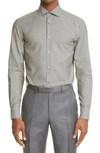 Ermenegildo Zegna Premium Cotton Button-up Shirt In Grey