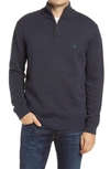 Rodd & Gunn Rodd And Gunn Merrick Bay Quarter-zip Sweater In Ink