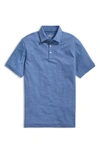 Vineyard Vines St. Jean Stripe Sankaty Regular Fit Polo Shirt In Blue Depth Tejeda