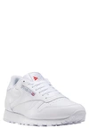 Reebok Classic Leather Sneaker In White/ White/ Grey