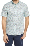 JOHNSTON & MURPHY TOUCAN PRINT SHORT SLEEVE BUTTON-DOWN SHIRT,74-8780