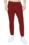 Redvanly Donahue Water Resistant Joggers In Pomegranate