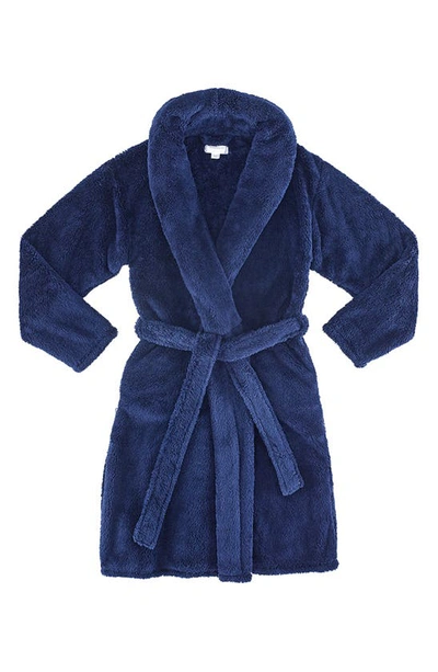 Gravity X Modernist Weighted Collar Dressing Gown In Navy