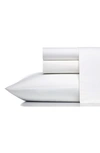 Vera Wang 400 Thread Count Sheet Set In White/ White