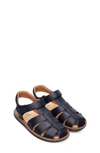 Camper Bicho Logo Patch Sandals In Navy
