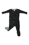 Peregrinewear Babies' Fitted One-piece Pajamas In Blk/wh Const
