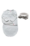 EMBE STARTER 2-WAY LONG SLEEVE SWADDLE & HEAD WRAP SET,BDLHES1003