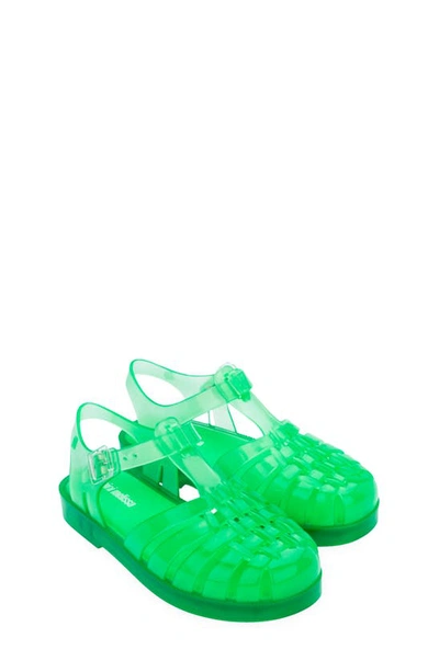 Mini Melissa Kids' Possession Fisherman Sandal In Green