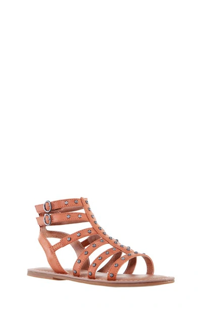 Nina Kids' Edie Gladiator Sandal In Tan Smooth