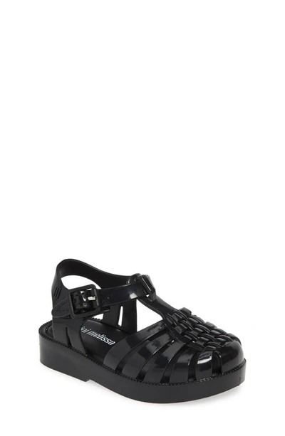 Mini Melissa Kids' Melissa Possession Jelly Sandal In Black