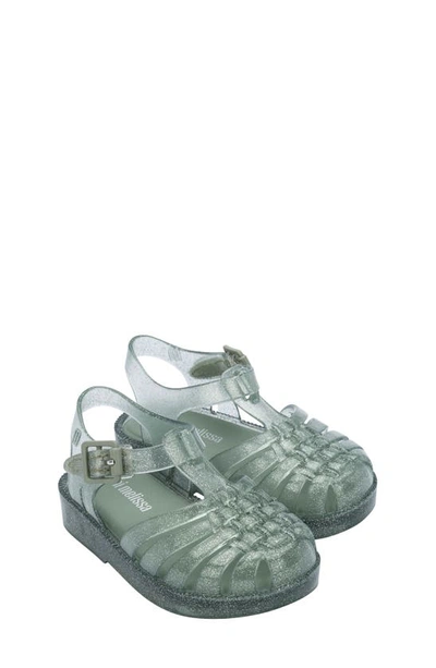 Mini Melissa Kids' Melissa Possession Jelly Sandal In Green