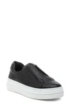 Jslides Noel Platform Sneaker In Black Distress