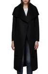 Mackage Mai Belted Wool Coat In Black