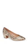Linea Paolo Bardot Pump In Gold Leather