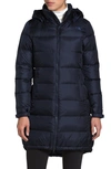 The North Face Metropolis Iii Water Repellent 550 Fill Power Down Hooded Parka In Aviator Navy