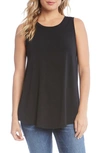 Karen Kane French Terry Tank Top In Black