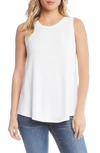 Karen Kane French Terry Tank In White